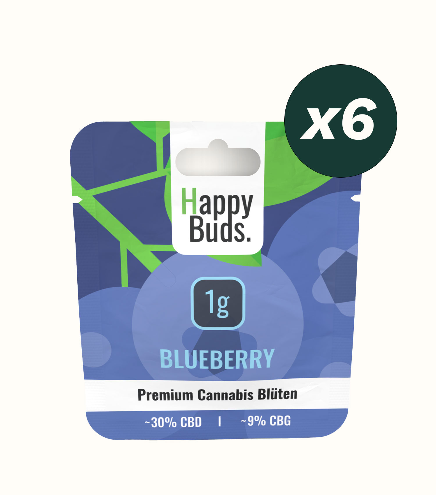 Blueberry 1g (6 Stk. Euroloch)