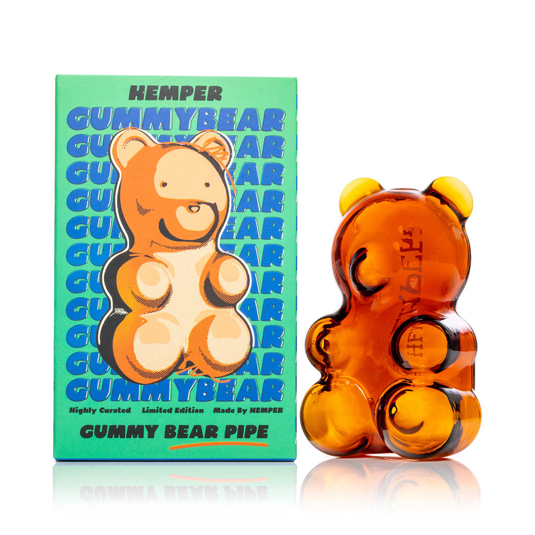 Originelle Gummy Bear Handpipe von HEMPER jetzt im Shop! &#10003; Hochwertiges Borosilikatglas &#10003; Kompaktes Design &#10152; Gleich bestellen!
