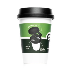 Hemper Cache Cup Aschenbecher - Rauchfrei & Weiß | Weedo Shop