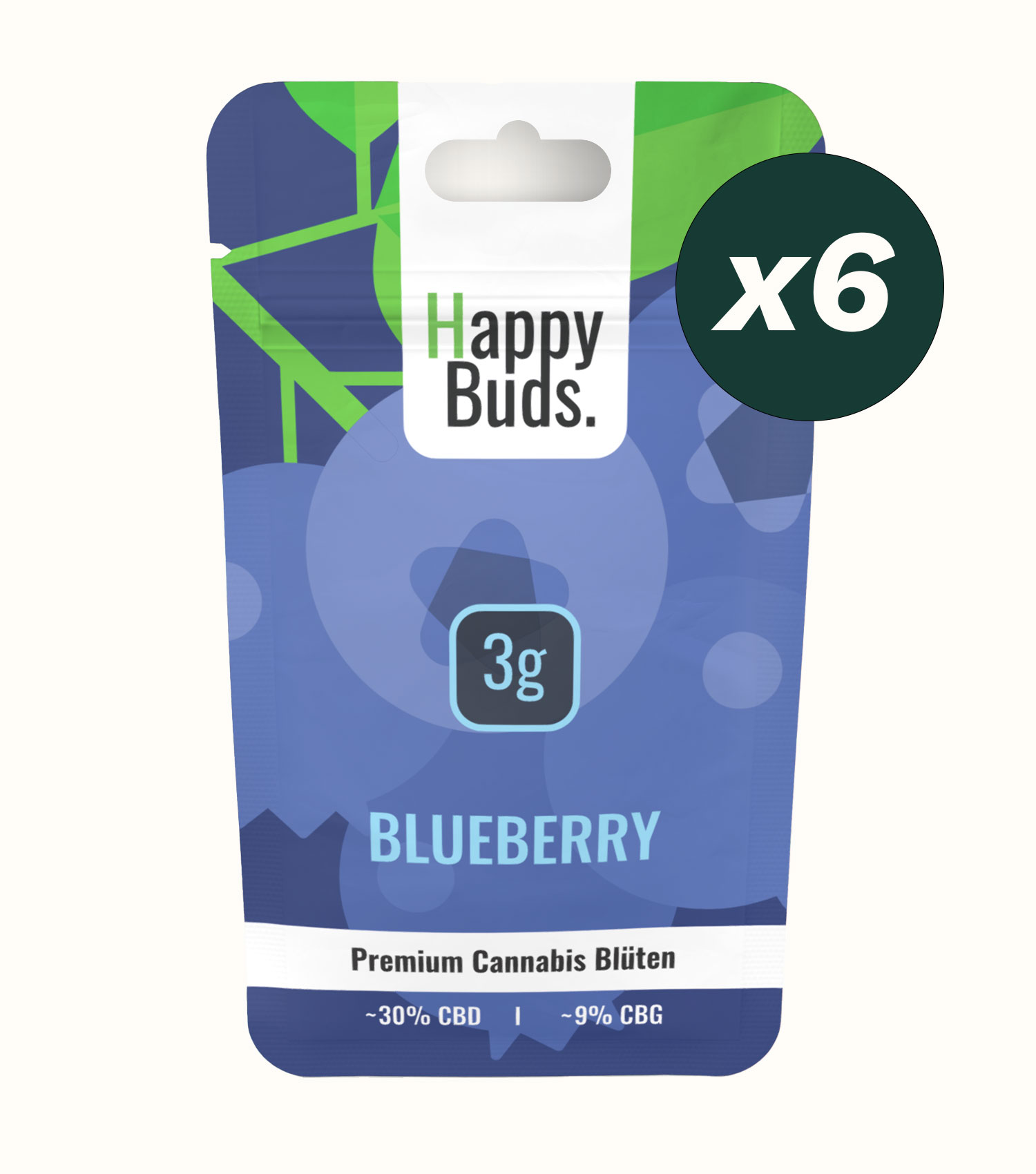 Blueberry 1g (6 Stk. Euroloch)